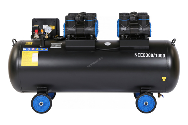 Компрессор безмасляный NORDBERG NCEO300/1000 (380 В, ресивер 300 л, 1000 л/мин)