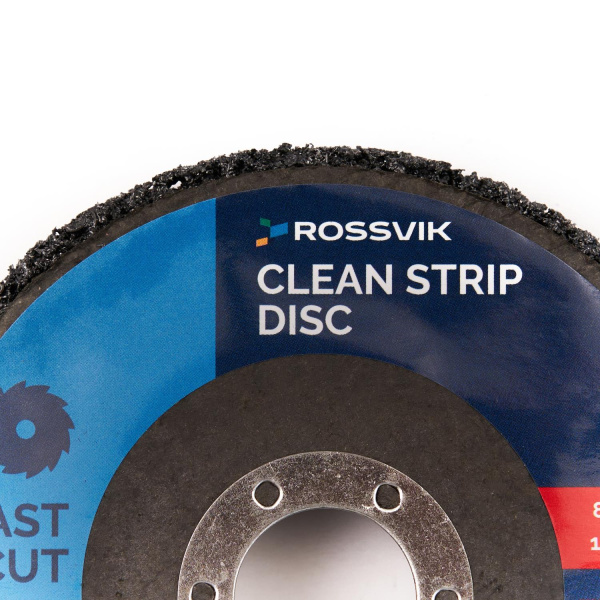 Круг зачистной из синтетического волокна ROSSVIK 115х22 (115*22 мм, черный, 80 м/с, 12250 об/мин)