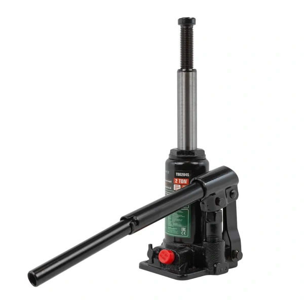 Домкрат бутылочный 2т в кейсе (h min 148мм, h max 278мм, ход штока - 80мм, ход винта-50мм)