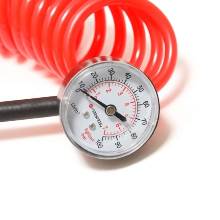 Компрессор поршневой автомобильный с витым шлангом F-95 ''FORSAGE''(45л/мин, 23А) 12V(питание на клеммы)