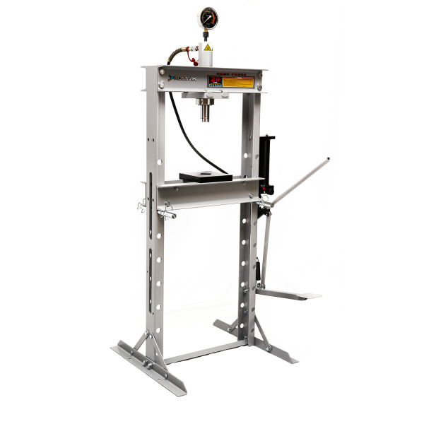 Пресс гидравлический напольный с педалью Rossvik HJ0805C.7040.5005 (20 т, серый RAL 7040/синий RAL 5005)