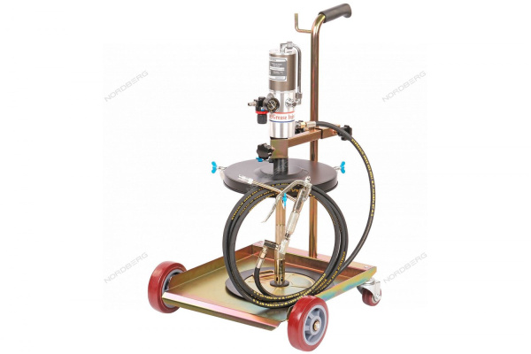 Установка пневматическая для раздачи густой смазки из бочек 20-60 л с тележкой NORDBERG NO5030