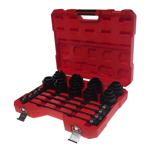 Набор инструментов для демонтажа/монтажа сайлентблоков внутр. универсальный JTC 6770 (d=24-72 мм, 29 пр.)