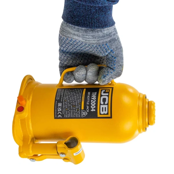 Домкрат бутылочный 20т с клапаном (h min 235мм, h max 445мм, ход штока-150мм, ход винта-60мм)