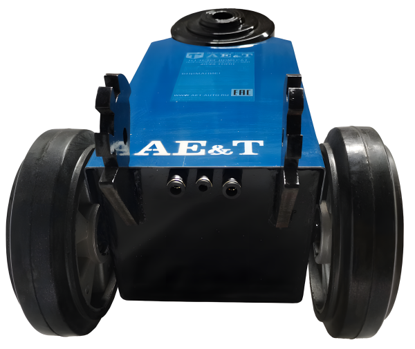 Пневмогидравлический подкатной профессиональный домкрат AE&T 40/20 т, складной HJ-40/20F