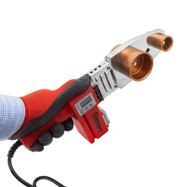 Аппарат для сварки полимерных труб (1000W, 6 насадок: 20, 25, 32, 40, 50, 63мм)