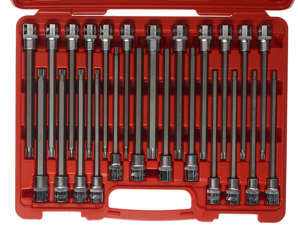 Набор головок JTC 7024 (с насадкой, 24 предмета в кейсе)