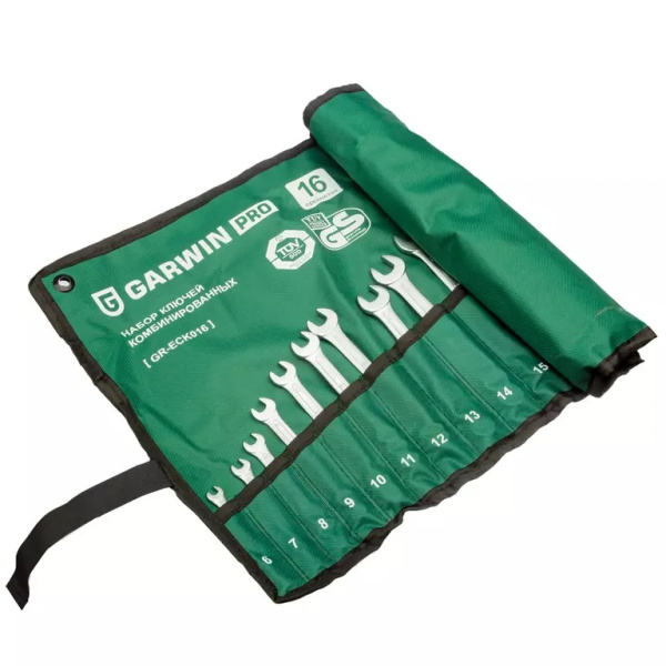 Набор ключей комбинированных GARWIN PRO GR-ECK016 (16 предметов, 6-24 мм)