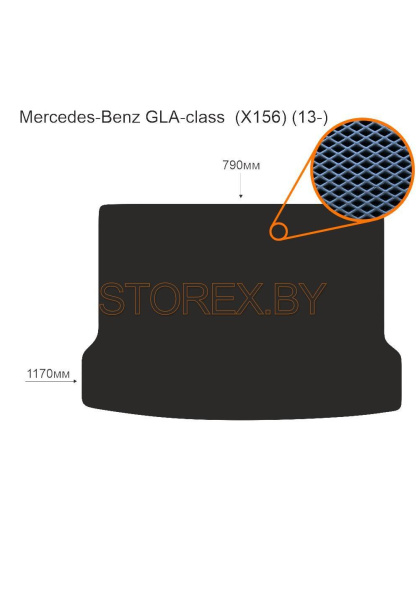 Mercedes-Benz GLA-class  (X156) (13-) Багажник copy