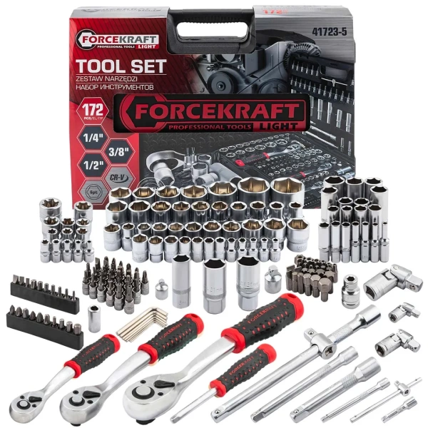 Набор инструментов 172пр. 1/4''3/8''1/2''6гр