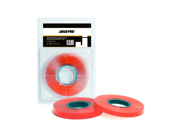 JETAPRO Пенакриловая двусторонняя лента, до 90°С, прозрачная, 9ммx5м