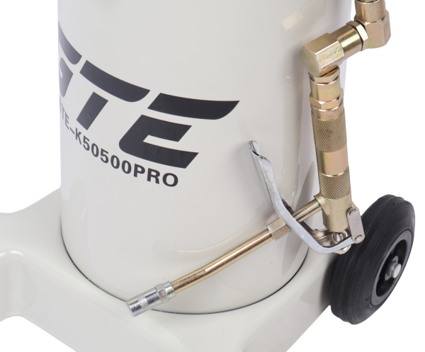 Нагнетатель смазки (солидолонагнетатель) GTE-K50500PRO пневматический 50:1, 13 кг.