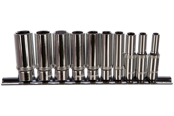 Набор головок торцевых глубоких Ombra 914110 (1/4" DR на держателе, 5-14 мм, 10 предметов)