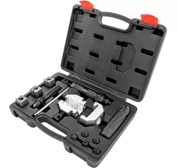 Набор для развальцовки трубок 4.75-6 мм с гидравлическим приводом 16 предметов Thorvik BPFTH