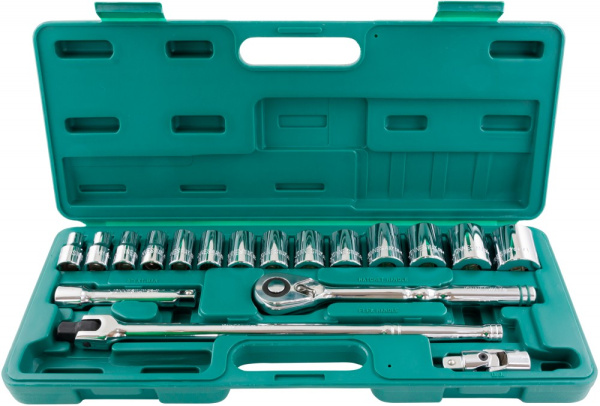 Набор головок торцевых дюймовых S05H4219S, 1/2"DR, SAE 3/8"--1-1/4", 19 предметов