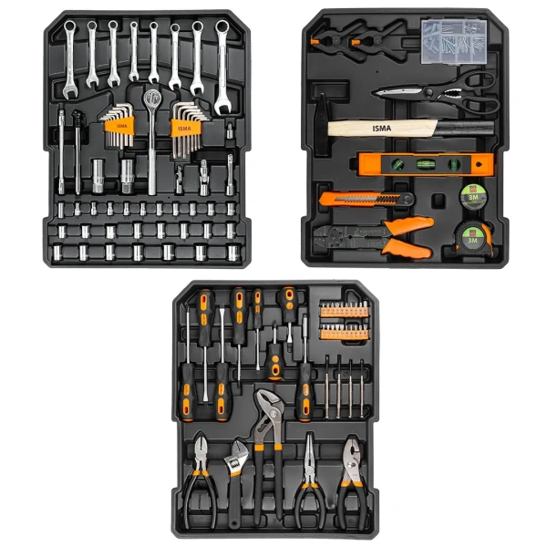 Набор инструментов 186пр. 1/4''1/2''(6-гр.) (4-17мм) ''Дорожный кейс''