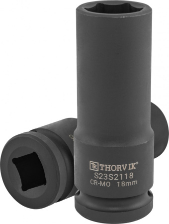 Головка торцевая ударная глубокая Thorvik S23S2118 (1/2"DR, 18 мм)