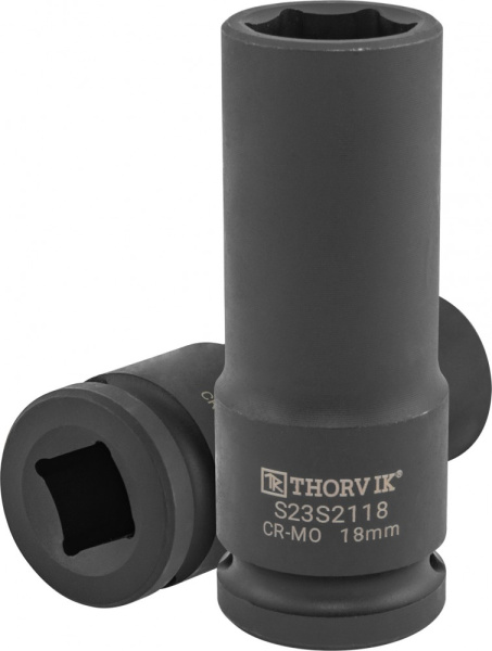 Головка торцевая ударная глубокая Thorvik S23S2118 (1/2"DR, 18 мм)
