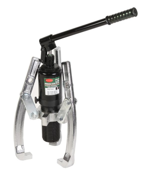 Съемник двух-трехлапый переставной гидравлический 15т(Ø захвата:100-300мм,мах. глубина захвата-205мм,ход штока-60мм)в кейсе