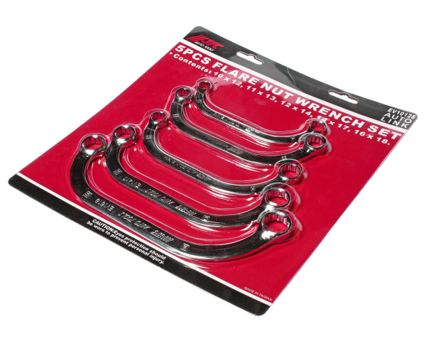 Набор ключей накидных С-образных 12-ти гранных JTC EV1012S (10-18 мм, 5 предметов)