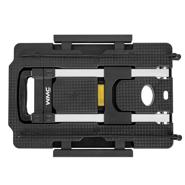 Тележка платформенная складная с телескопической ручкой+2крюка на эластичных ремнях L-1.6м(500х315/370мм,ручка 410-790мм,max нагр.140кг,5 колес)