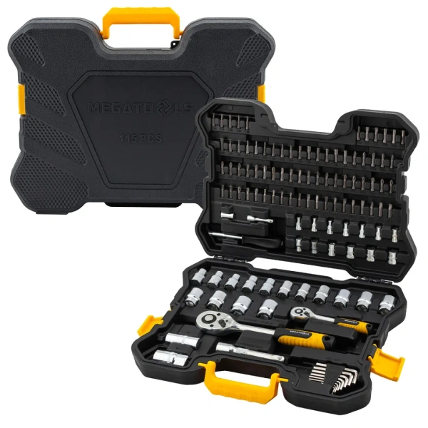 Набор инструментов 115пр. 1/4'', 1/2''(6гр.)