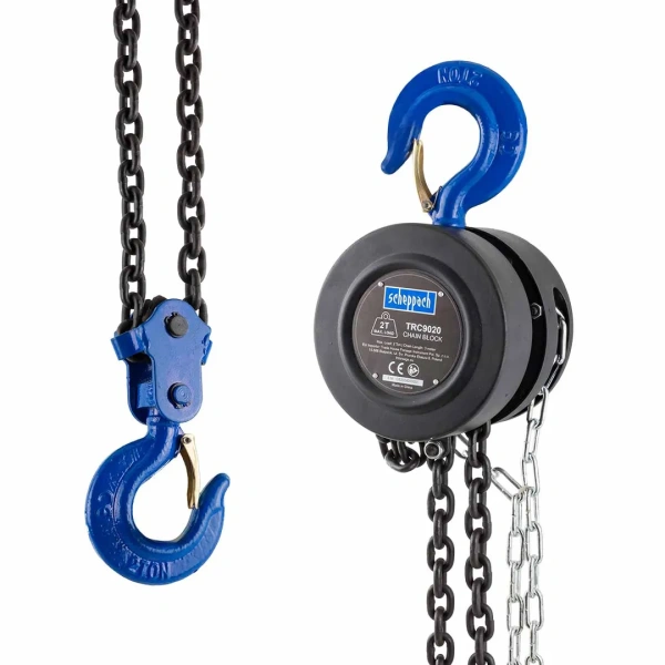 Лебедка механическая подвесная с фиксацией цепи натяжения, 2т (длина цепи - 3м)