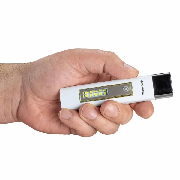 Фонарь светодиодный аккумуляторный (2 режима работы, 1200мАч, 600Лм, время работы 4-5ч, время зарядки 3-4ч, IPX5)