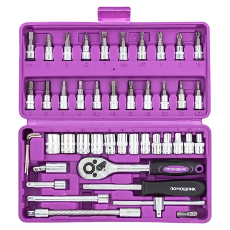 Набор инструментов 46пр. 1/4''(6гр.)