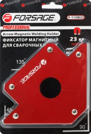 Фиксатор магнитный для сварочных работ (23кг, 135гр., 45гр.), в блистере