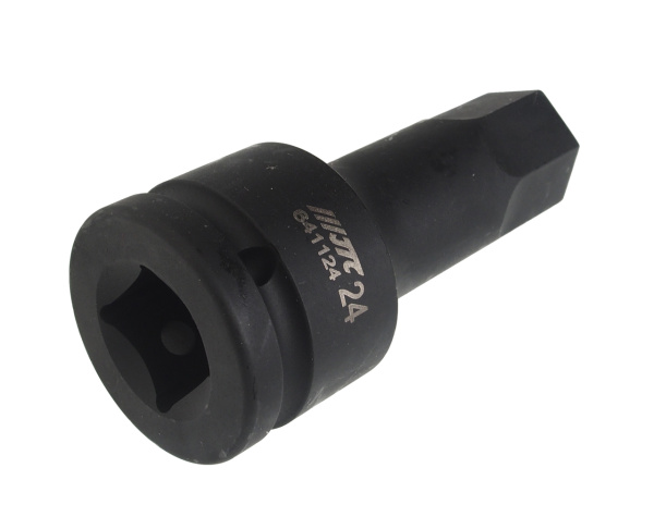 Головка торцевая ударная JTC 641124 (3/4", HEX, H24, L=100 мм)