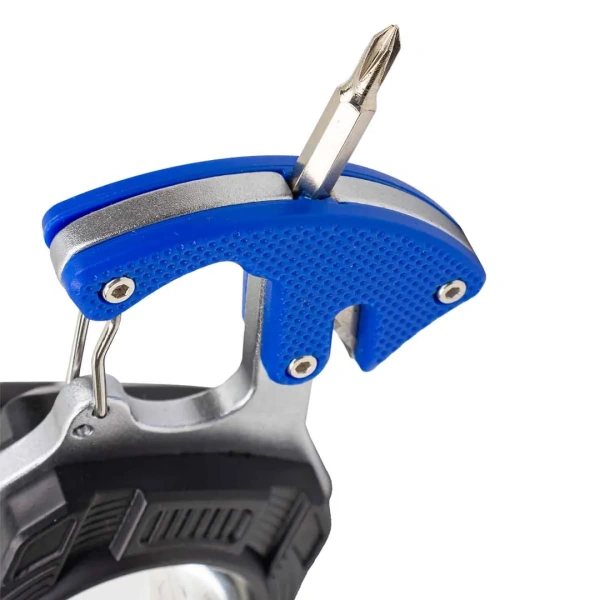 Фонарь светодиодный аккумуляторный переносной многофункциональный (6 реж.раб., СОВ LED 500мАч, 100-500Лм, время раб. 90-120мин, время зар. 60-120мин)