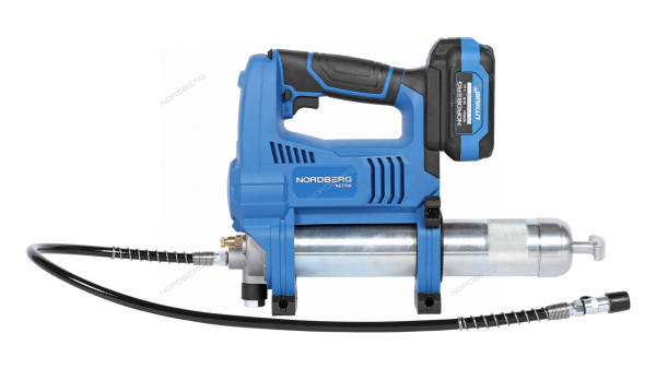 Шприц аккумуляторный для густой смазки NE774K (420 мл)