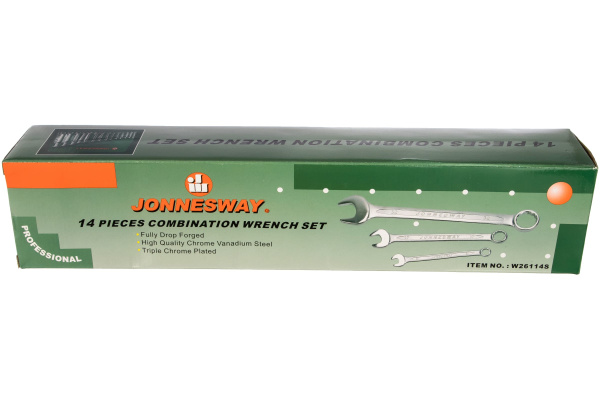 Набор ключей гаечных комбинированных в сумке JONNESWAY W26114S (10-32 мм, 14 предметов)