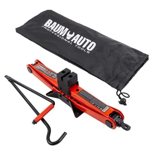 Домкрат механический ''ромб''2,5т (h min 115мм, h max 400мм, L-420мм) в водоотталкивающем чехле