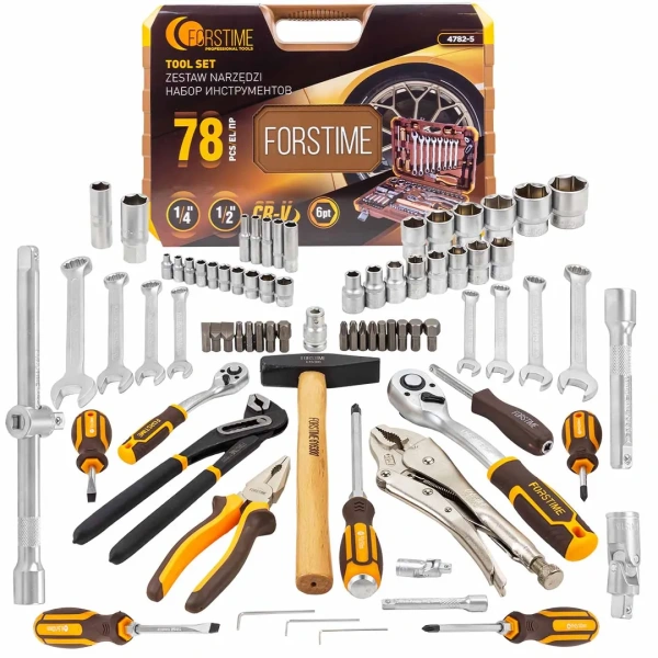 Набор инструментов 78пр. 1/4'', 1/2''(6гр.)