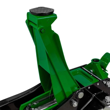 Домкрат подкатной гидравлический низкопрофильный двухпоршневой с резиновой накладкой 5т (h min 95мм, h max 560мм)