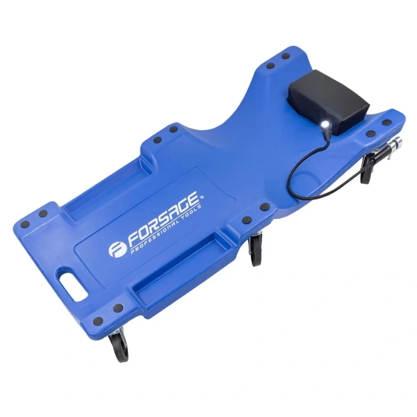 Лежак пластиковый подкатной на 6-ти колесах