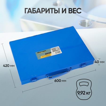 Набор метчиков и плашек Car-Tool CT-W0110 (110 предметов, М2-М18, метрическая резьба)
