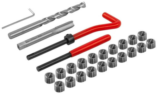 Набор для восстановления резьбы M8x1.0 25 предметов Thorvik TRIS810