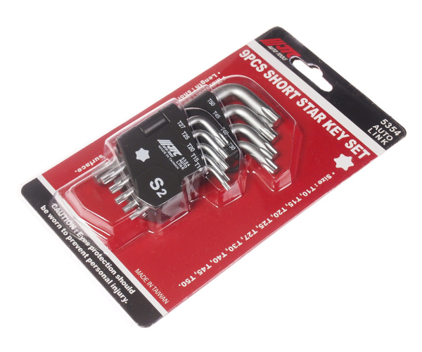 Набор ключей TORX T10-Т50 Г-образных JTC 5354 (9 предметов)