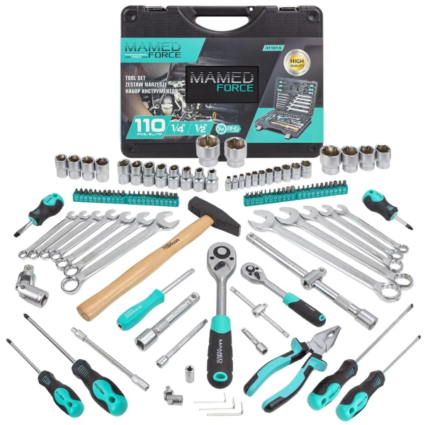 Набор инструментов 110пр.1/4''&1/2''(6-гран)(5-32мм)