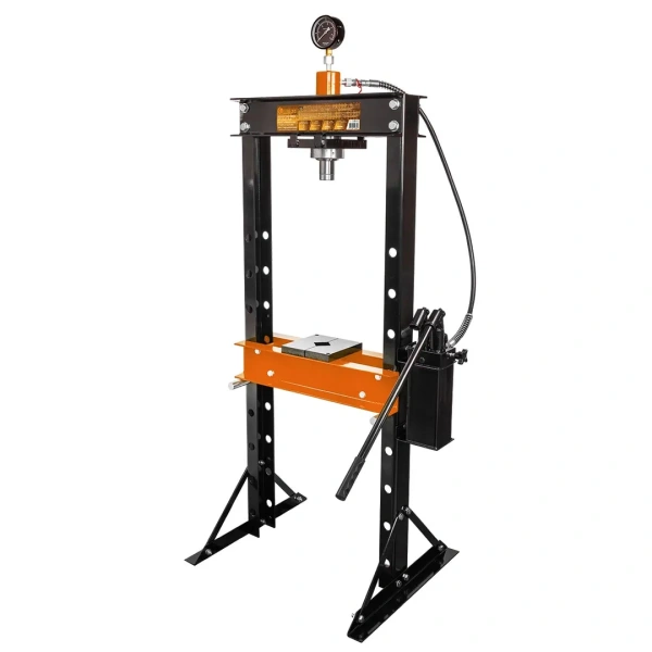 Пресс гидравлический с двухскоростной станцией, 20т (раб. высота:0-1040мм, раб. ширина: 490мм, ход штока: 190мм)