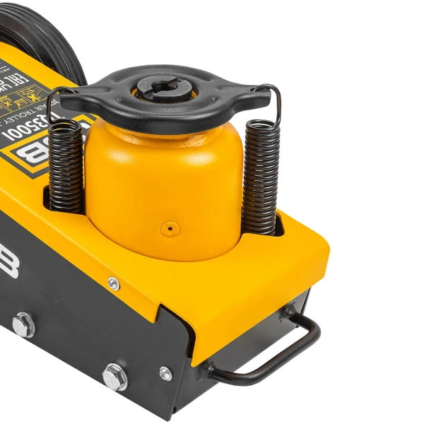 Домкрат пневмогидравлический подкатной 35т в комплекте со сменными надставками-удлинителями(h min-245mm, h max-490mm)