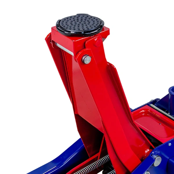 Домкрат подкатной гидравлический низкопрофильный двухпоршневой с резиновой накладкой 3т (h min 75мм, h max 505мм)