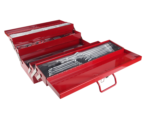 Набор инструментов JTC B108 (535х258х225 мм, 5 лотков, 1/4", 1/2", 108 предметов в переносном инстр. ящике)