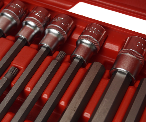 Набор головок JTC 7024 (с насадкой, 24 предмета в кейсе)