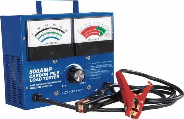 Тестер аккумуляторных батарей, генераторов и пускового тока аналоговый (12V,500А)