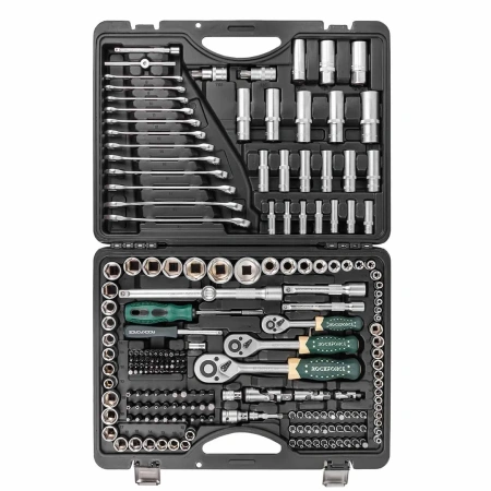 Набор инструментов 218пр. 1/4'',3/8'',1/2''(6гр.)(4-32мм)