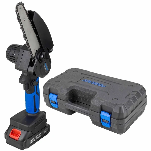 Пила цепная аккумуляторная (2 цепи,1 аккумулятор Li-ion 20V, 2.0Ah),в кейсе